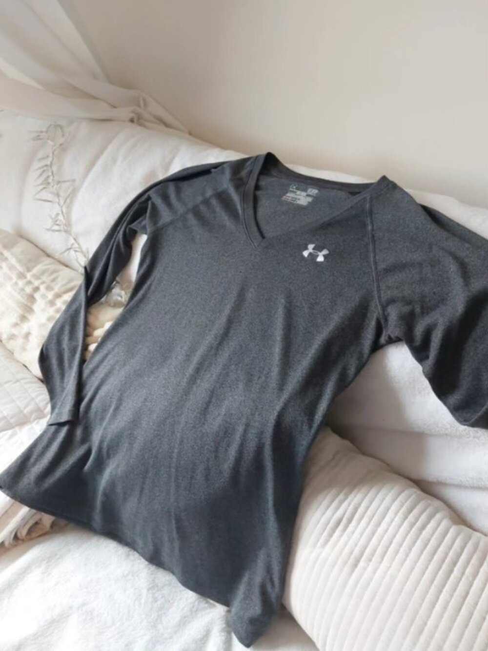 Under Armour Women’s Tech Long Sleeve T-Shirt - Heather Grey S & M